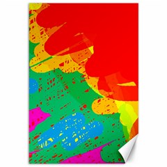 Colorful Abstract Design Canvas 12  X 18  