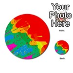 Colorful abstract design Multi-purpose Cards (Round)  Front 1