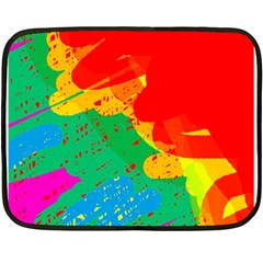 Colorful Abstract Design Fleece Blanket (mini)