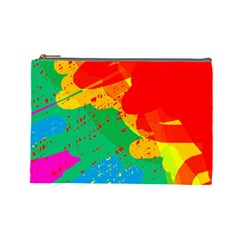 Colorful Abstract Design Cosmetic Bag (large) 