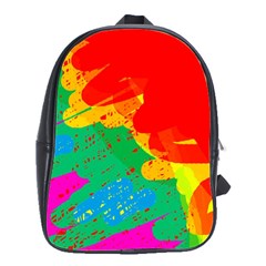 Colorful Abstract Design School Bags(large)  by Valentinaart