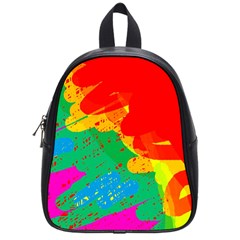 Colorful Abstract Design School Bags (small)  by Valentinaart