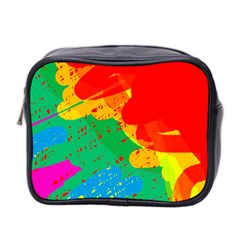 Colorful Abstract Design Mini Toiletries Bag 2-side