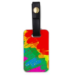 Colorful Abstract Design Luggage Tags (one Side) 