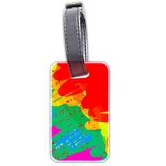 Colorful Abstract Design Luggage Tags (two Sides)