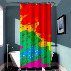 Colorful Abstract Design Shower Curtain 36  X 72  (stall) 