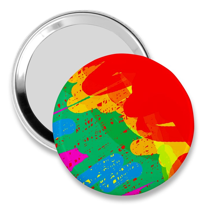 Colorful abstract design 3  Handbag Mirrors