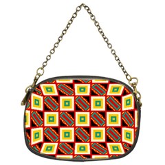 Squares And Rectangles Pattern                                                                                          	chain Purse (two Sides)