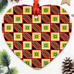 Squares and rectangles pattern                                                                                          			Ornament (Heart) Front