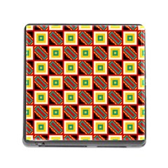 Squares And Rectangles Pattern                                                                                          			memory Card Reader (square) by LalyLauraFLM