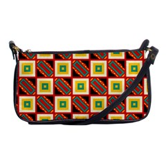 Squares And Rectangles Pattern                                                                                          			shoulder Clutch Bag by LalyLauraFLM