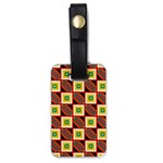 Squares and rectangles pattern                                                                                          			Luggage Tag (one side) Front