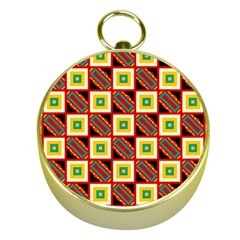 Squares And Rectangles Pattern                                                                                          			gold Compass