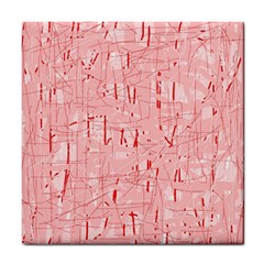 Elegant Pink Pattern Tile Coasters