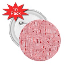 Elegant Pink Pattern 2 25  Buttons (10 Pack) 