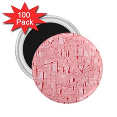 Elegant Pink Pattern 2 25  Magnets (100 Pack) 