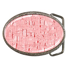 Elegant Pink Pattern Belt Buckles