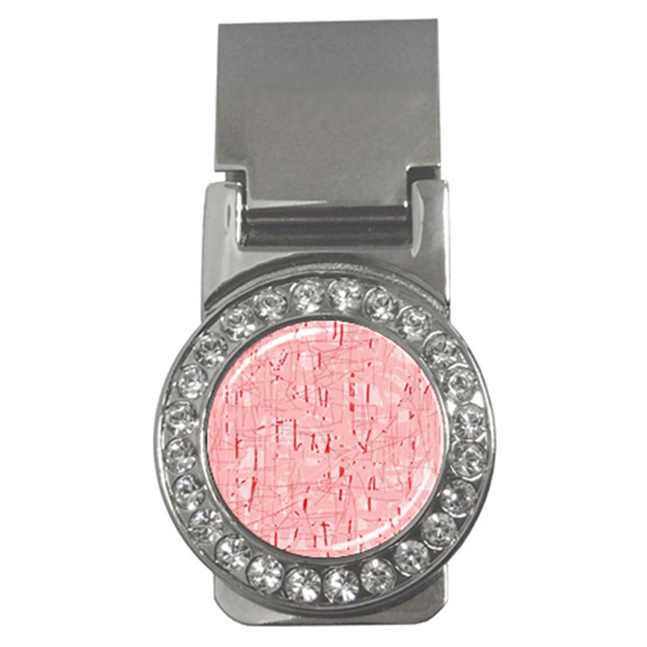 Elegant pink pattern Money Clips (CZ) 