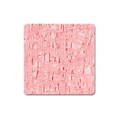 Elegant Pink Pattern Square Magnet