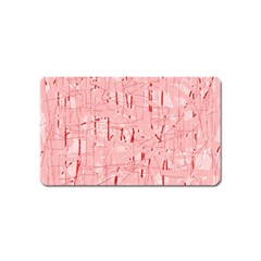 Elegant Pink Pattern Magnet (name Card)