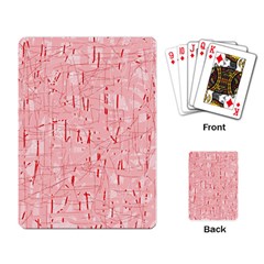 Elegant Pink Pattern Playing Card