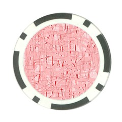 Elegant Pink Pattern Poker Chip Card Guards