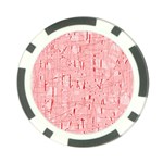 Elegant pink pattern Poker Chip Card Guards Front