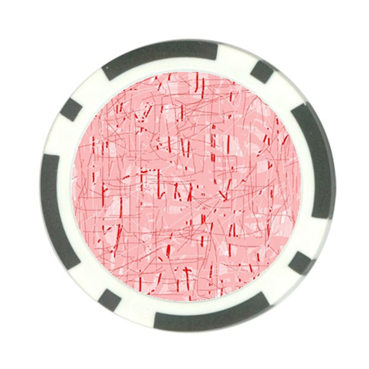 Elegant pink pattern Poker Chip Card Guards