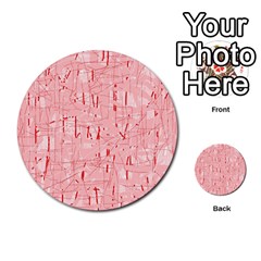 Elegant Pink Pattern Multi-purpose Cards (round)  by Valentinaart