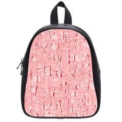 Elegant Pink Pattern School Bags (small) 