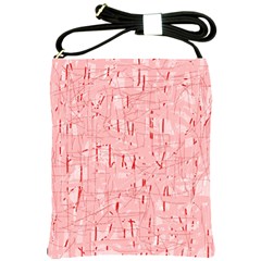 Elegant Pink Pattern Shoulder Sling Bags by Valentinaart