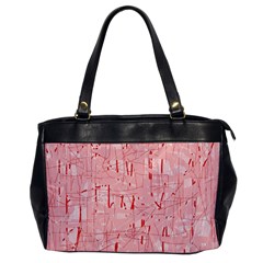 Elegant Pink Pattern Office Handbags