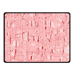 Elegant Pink Pattern Fleece Blanket (small)