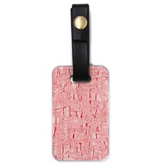 Elegant Pink Pattern Luggage Tags (one Side) 