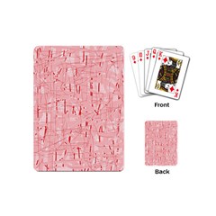 Elegant Pink Pattern Playing Cards (mini)  by Valentinaart