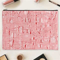 Elegant Pink Pattern Cosmetic Bag (xxxl) 