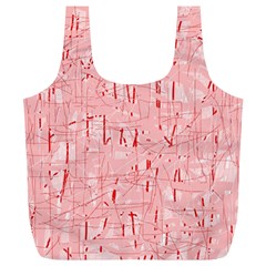 Elegant Pink Pattern Full Print Recycle Bags (l) 