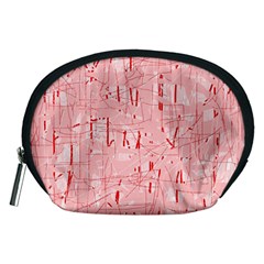 Elegant Pink Pattern Accessory Pouches (medium) 