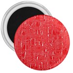 Red pattern 3  Magnets Front