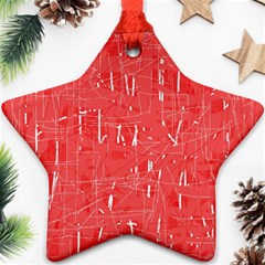 Red Pattern Ornament (star) 