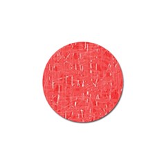 Red Pattern Golf Ball Marker by Valentinaart