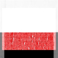 Red Pattern Rectangular Jigsaw Puzzl