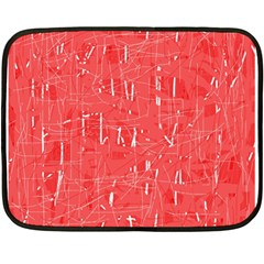 Red Pattern Fleece Blanket (mini)