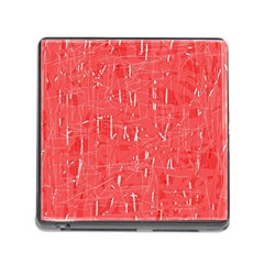 Red Pattern Memory Card Reader (square)