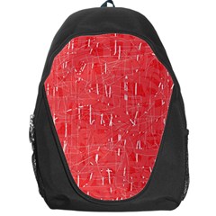 Red Pattern Backpack Bag