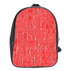 Red Pattern School Bags (xl) 