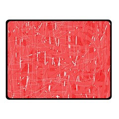 Red Pattern Double Sided Fleece Blanket (small) 