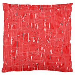 Red Pattern Large Flano Cushion Case (one Side) by Valentinaart