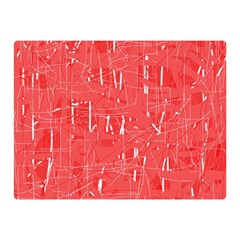 Red Pattern Double Sided Flano Blanket (mini)  by Valentinaart