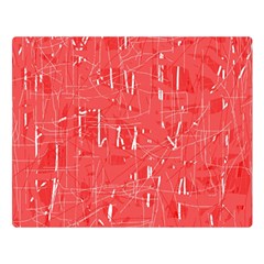 Red Pattern Double Sided Flano Blanket (large) 